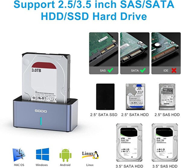 Godox GDPD03-SAS USB 3.0 2.5 - 3.5