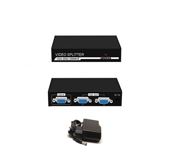 Taplin TK-1502 2port 1x2 VGA Splitter VGA Dağıtıcı