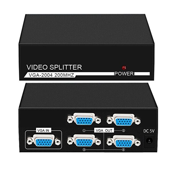 Taplin TK-1504 4 Port 1x4 VGA Splitter VGA Dağıtıcı