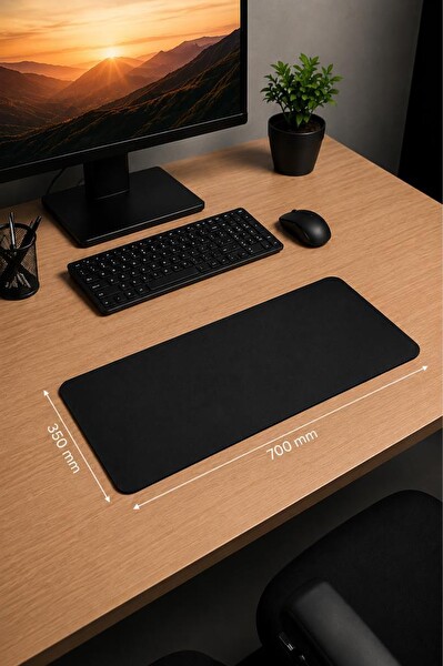 Lenovo BK 350x700 MM Siyah Oyuncu Altlığı Kaymaz Taban Mouse Pad