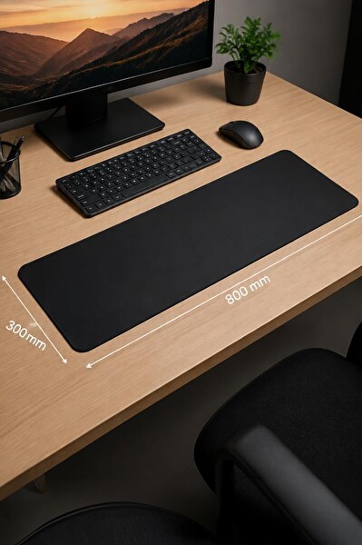 Lenovo BK 300x800 MM Siyah Oyuncu Altlığı Kaymaz Taban Mouse Pad