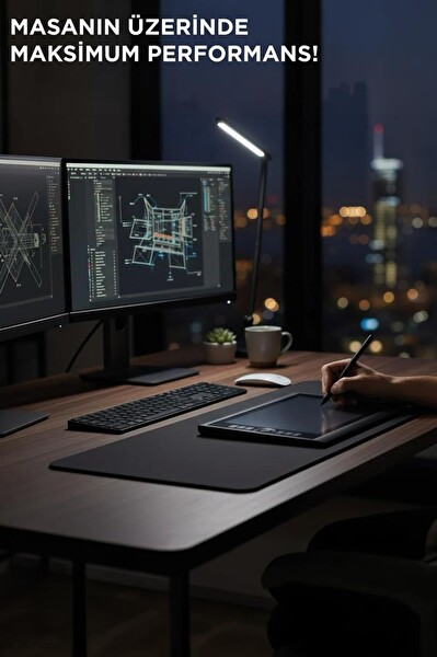 Lenovo BK 300x800 MM Siyah Oyuncu Altlığı Kaymaz Taban Mouse Pad