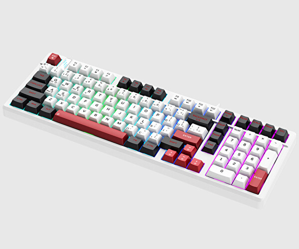 Bronzturq MK1176 3'ü 1 Arada Kablolu + 2.4G + Bluetooth RGB 101 Tuşlu Anti-Ghosting Mekanik Klavye