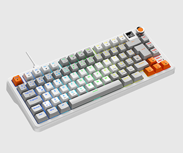 Bronzturq MK1173 Rainbow Red Switch Üç Modlu USB - 2.4G - BT Kablolu Mekanik Klavye