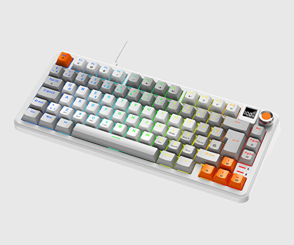 Bronzturq MK1173 Rainbow Red Switch Üç Modlu USB - 2.4G - BT Kablolu Mekanik Klavye
