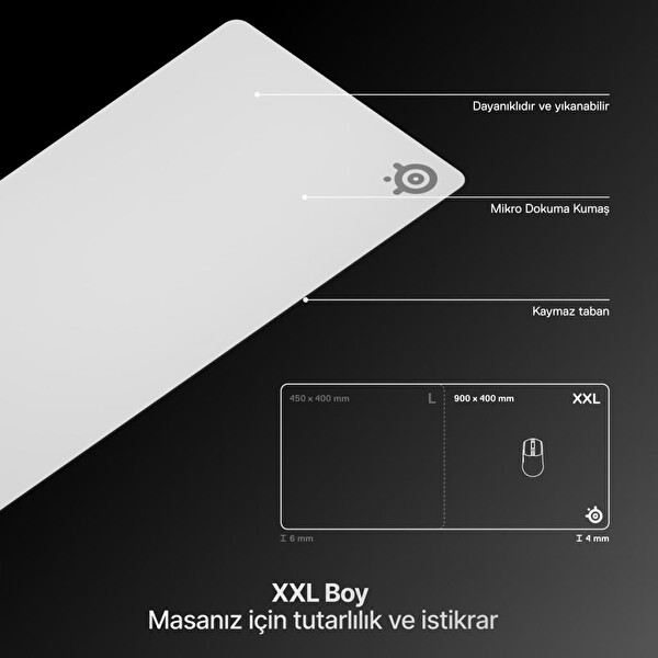 SteelSeries QCK Heavy XXL Oyuncu Mouse Pad Beyaz