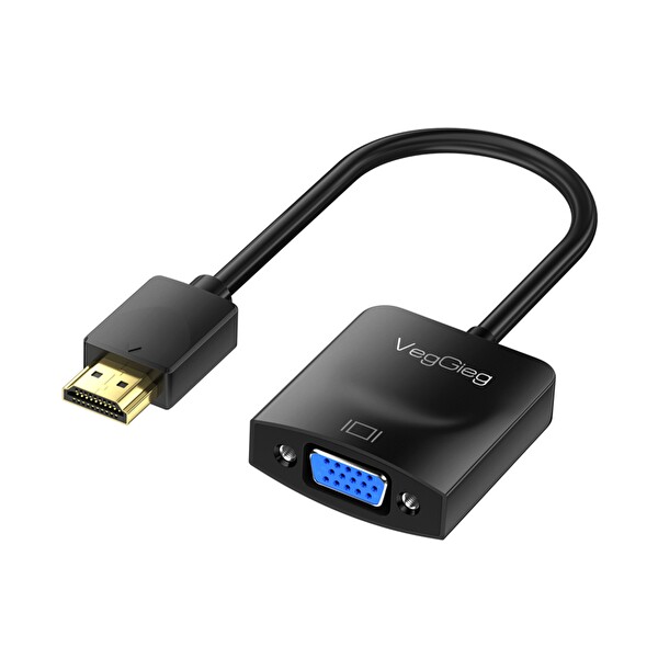 VegGieg HDMI to VGA Full HD 1080P 60Hz Çevirici Dönüştürücü Adaptör