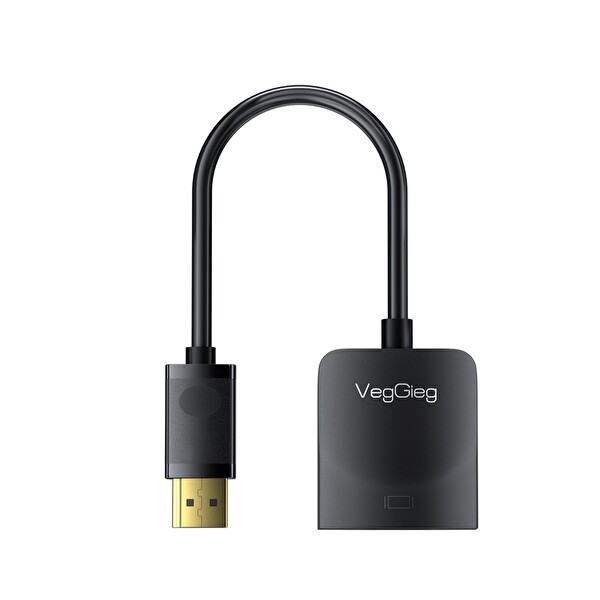 VegGieg DisplayPort (DP) to VGA Full HD 1080P 60Hz Çevirici Dönüştürücü Adaptör