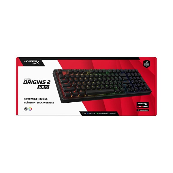 Hyperx Origins 2 1800 B4QS4AA US Siyah Kablolu Klavye