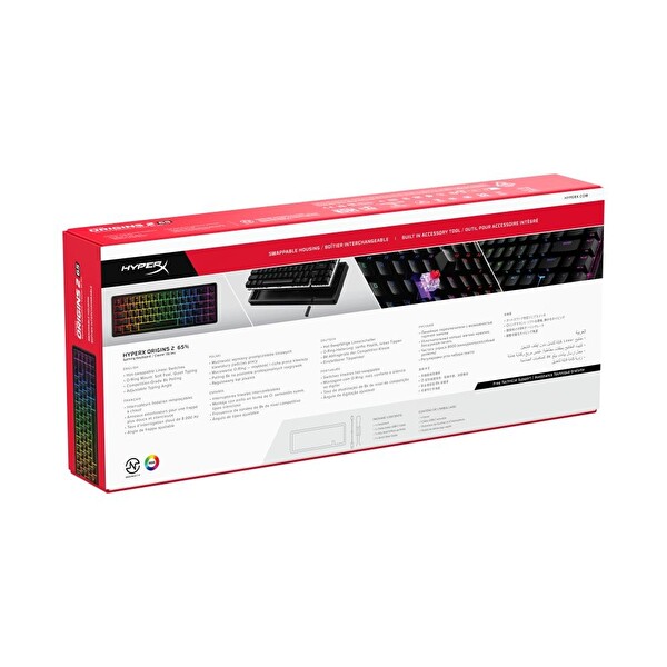 Hyperx Origins 2 65 B4QS3AA Türkçe Siyah Kablolu Klavye