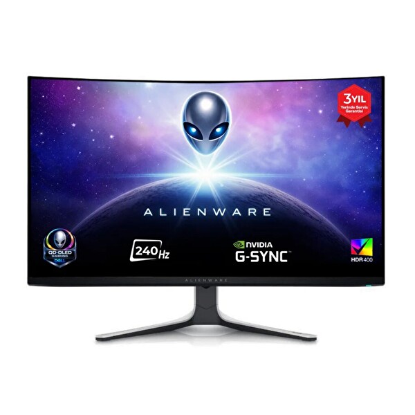 Dell Alienware AW3225QF 32 4K UHD 3840x2160 240Hz 0.03 ms HDMI DP Type-C HDR 400 G-Sync QD OLED Gaming Monitor