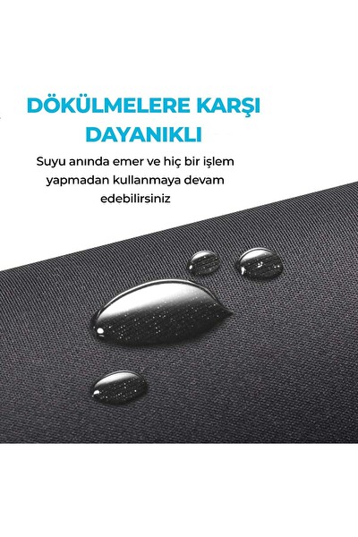 Boompods XM 90x40 CM Ergonomik Kaymaz Taban Mouse Pad Siyah