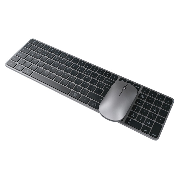 Meetion iKey C230 Siyah Ultra İnce Kablosuz Türkçe Klavye - Mouse Seti