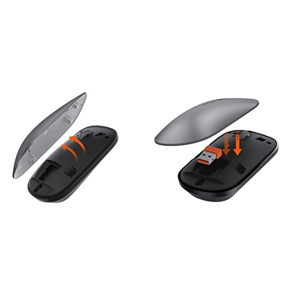 Meetion iKey C230 Siyah Ultra İnce Kablosuz Türkçe Klavye - Mouse Seti