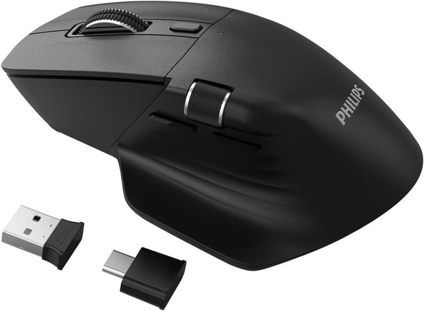 Philips SPK7858 Siyah Şarjlı Sessiz Optik Kablosuz Mouse
