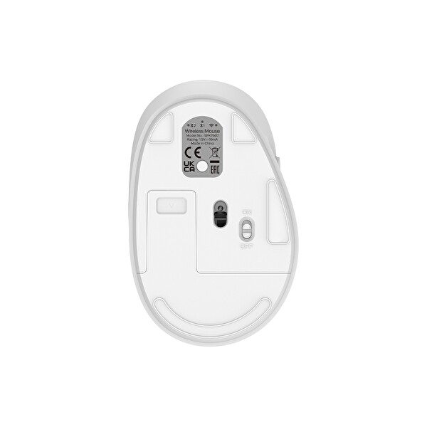 Philips SPK7607W Dual Mod 2.4GHz 2 Kanallı Bluetooth 3200 DPI Ergonomik Sessiz Optik Beyaz Kablosuz Mouse