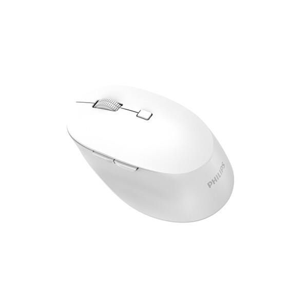 Philips SPK7607W Dual Mod 2.4GHz 2 Kanallı Bluetooth 3200 DPI Ergonomik Sessiz Optik Beyaz Kablosuz Mouse