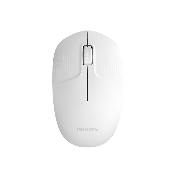 Philips SPK7358W 1600 DPI Sessiz Optik Kablosuz Mouse Ergonomik Beyaz