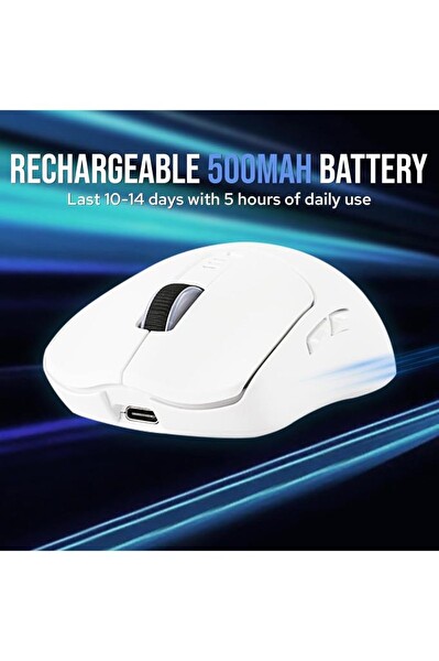 Aula SC580X Süper Hafif Oyun Faresi Üç Modlu 10000 DPI Şarj Edilebilir Kablosuz Mouse