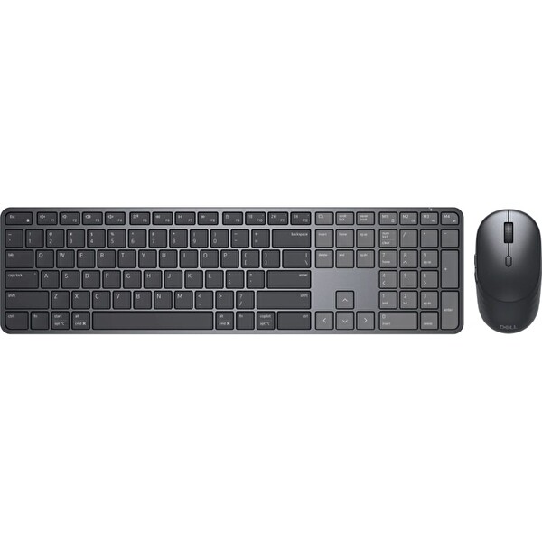 Dell Pro 7 Slim KM726 Kablosuz Q İngilizce Klavye Mouse Set Siyah 580-BDLK