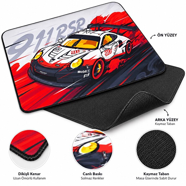 Hadron ZR1110 Spor Araba Temalı Mouse Pad 250 x 290 MM
