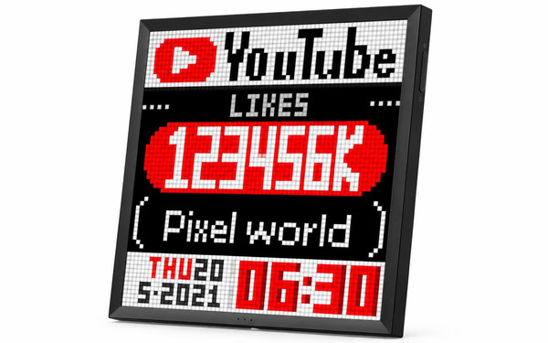 Divoom Pixoo 64 II Large Pixel Art Ekran Siyah