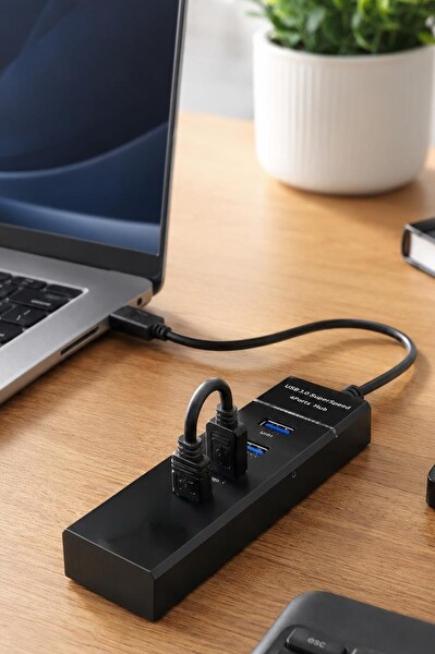 Torima YD32 Usb Hub 4 Port Çoklayıcı 3.0 Çoğaltıcı Siyah
