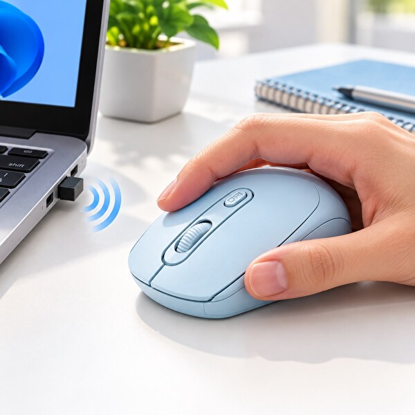 Hadron Q220B 1600 Dpi Mavi Kablosuz Mouse