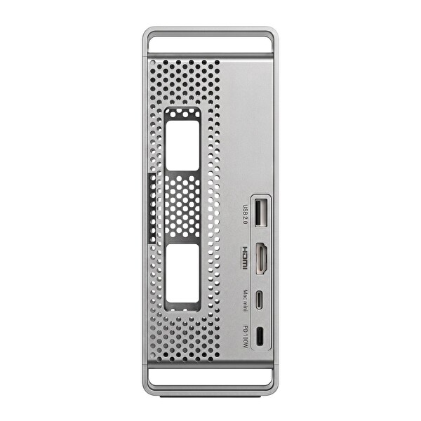 Juo Mac Mini M6, M5 Pro, M4 için Dock Station NVMe SSD Kutusu USB Çoklayıcı Hub 10Gbps 4K 60Hz HDMI SD/TF 4.0 Kart Okuyucu 100W PD
