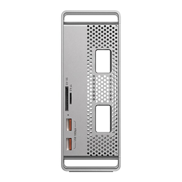 Juo Mac Mini M6, M5 Pro, M4 için Dock Station NVMe SSD Kutusu USB Çoklayıcı Hub 10Gbps 4K 60Hz HDMI SD/TF 4.0 Kart Okuyucu 100W PD