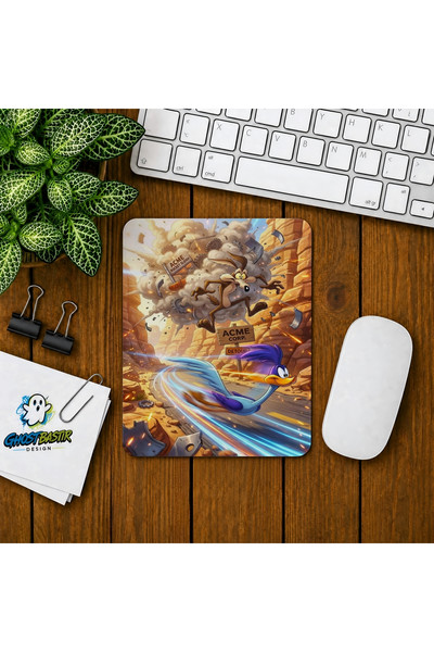 Ghostbastır Design Road Runner Baskılı Oyuncu Mouse Pad 0257