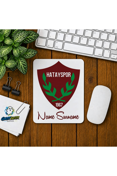 Ghostbastır Design Kişiye Özel Hatayspor Baskılı Oyuncu Mouse Pad 0156