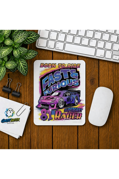 Ghostbastır Design Hızlı ve Öfkeli Baskılı Oyuncu Mouse Pad 0101