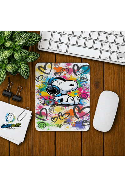 Ghostbastır Design Snoopy Baskılı Oyuncu Mouse Pad 0277