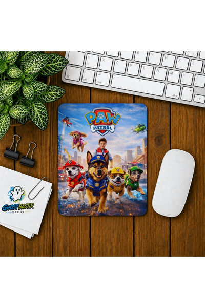 Ghostbastır Design Paw Patrol Baskılı Oyuncu Mouse Pad 0225