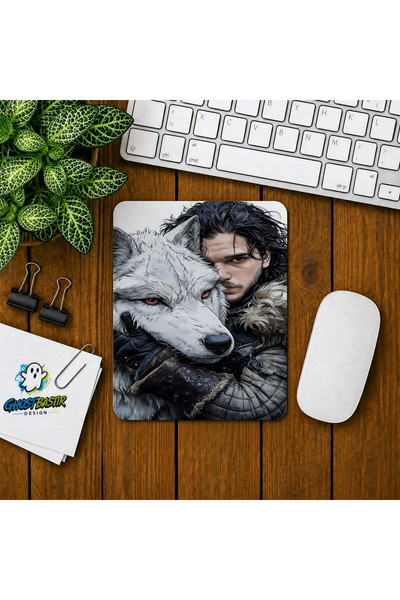 Ghostbastır Design John Snow Baskılı Oyuncu Mouse Pad 0106