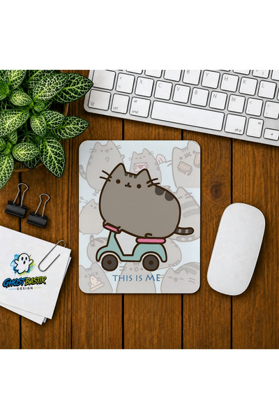 Ghostbastır Design Pusheen Baskılı Oyuncu Mouse Pad 0248