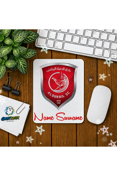 Ghostbastır Design Kişiye Özel Al Duhail F.C. Baskılı Oyuncu Mouse Pad 0140