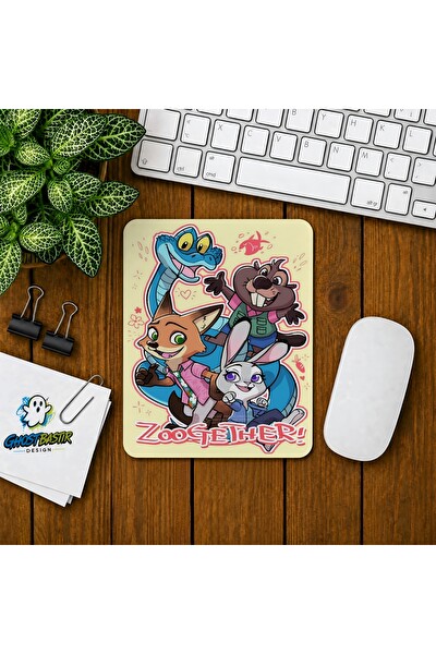 Ghostbastır Design Zootropolis Nick ve Judy Baskılı Oyuncu Mouse Pad 0363