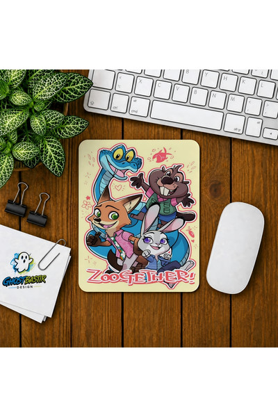 Ghostbastır Design Zootropolis Nick ve Judy Baskılı Oyuncu Mouse Pad 0363