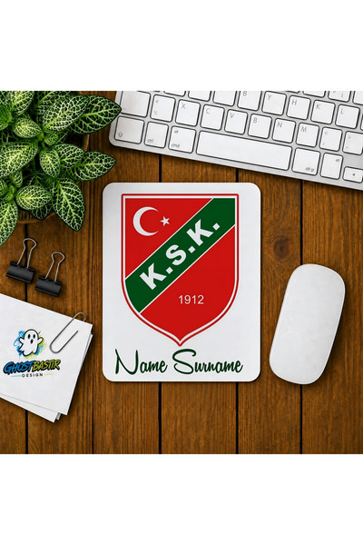 Ghostbastır Design Kişiye Özel Karşıyaka Spor Baskılı Oyuncu Mouse Pad 0158