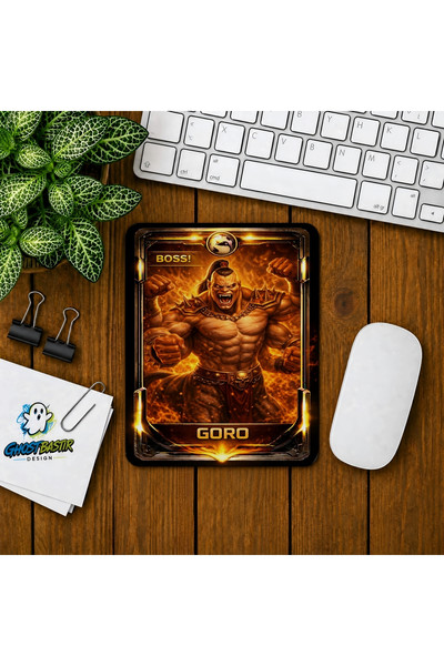 Ghostbastır Design Mortal Kombat Goro Baskılı Oyuncu Mouse Pad 0182