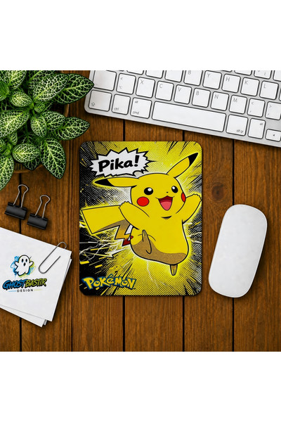 Ghostbastır Design Pikachu Baskılı Oyuncu Mouse Pad 0234