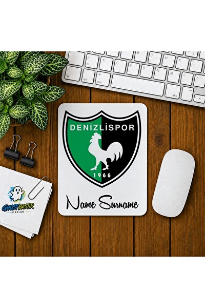 Ghostbastır Design Kişiye Özel Denizlispor Baskılı Oyuncu Mouse Pad 0150