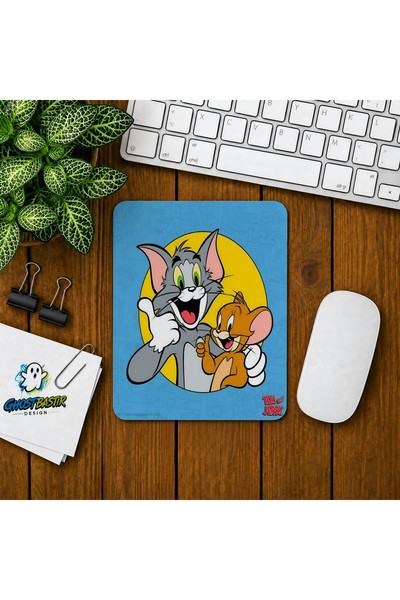 Ghostbastır Design Tom ve Jerry Baskılı Oyuncu Mouse Pad 0325
