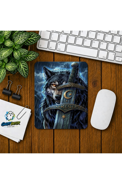 Ghostbastır Design Bozkurt Baskılı Oyuncu Mouse Pad 039