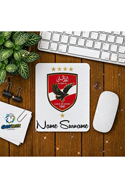Ghostbastır Design Kişiye Özel Al Ahly F.C. Baskılı Oyuncu Mouse Pad 0138
