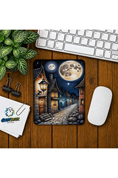 Ghostbastır Design Dolunay Baskılı Oyuncu Mouse Pad 061