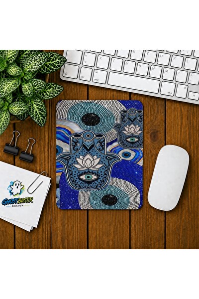 Ghostbastır Design Nazar Boncuklu Baskılı Oyuncu Mouse Pad 0212