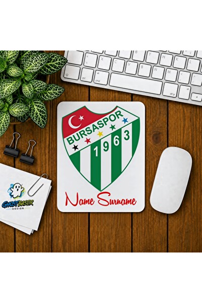Ghostbastır Design Kişiye Özel Bursaspor Baskılı Oyuncu Mouse Pad 0147